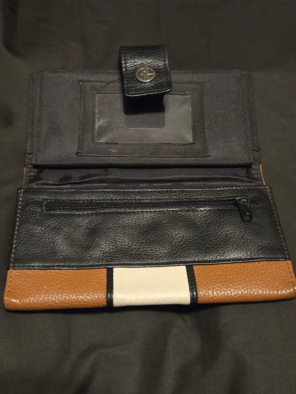 Giani Bernini Colorblock Trifold Leather Wallet